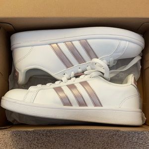 Rose gold Adidas size 6 1/2.